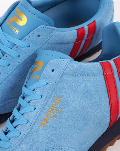 Patrick Rio Sneakers Mineralblau/Rot