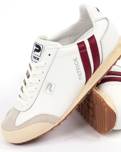 Patrick Vintage Sneakers Off White/Burgund