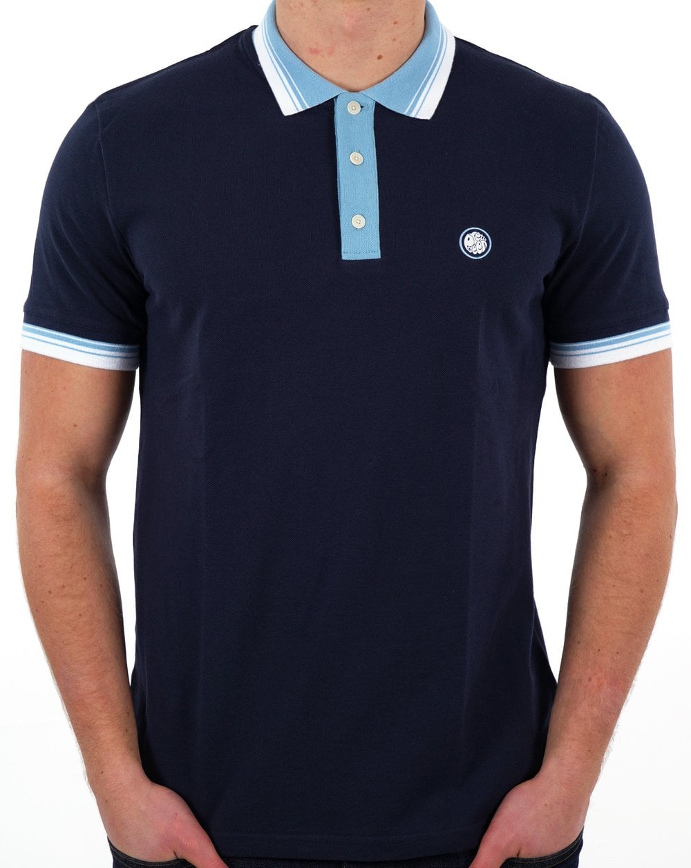 Pretty Green Prestleigh Poloshirt, Marineblau