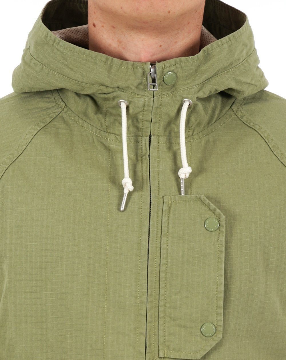 Pretty Green – Prestleigh – Khakifarbene Reißverschlussjacke
