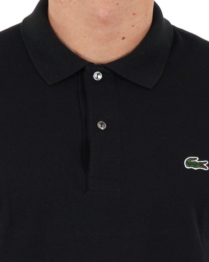 Lacoste Langarm-Poloshirt Schwarz