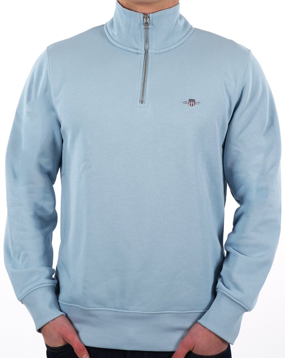 Gant Shield Half Zip Sweatshirt Blau