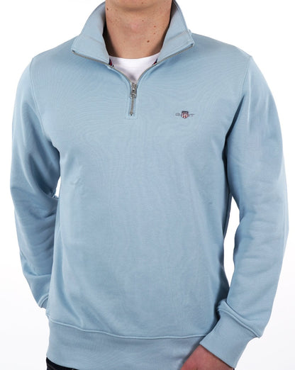 Gant Shield Half Zip Sweatshirt Blau