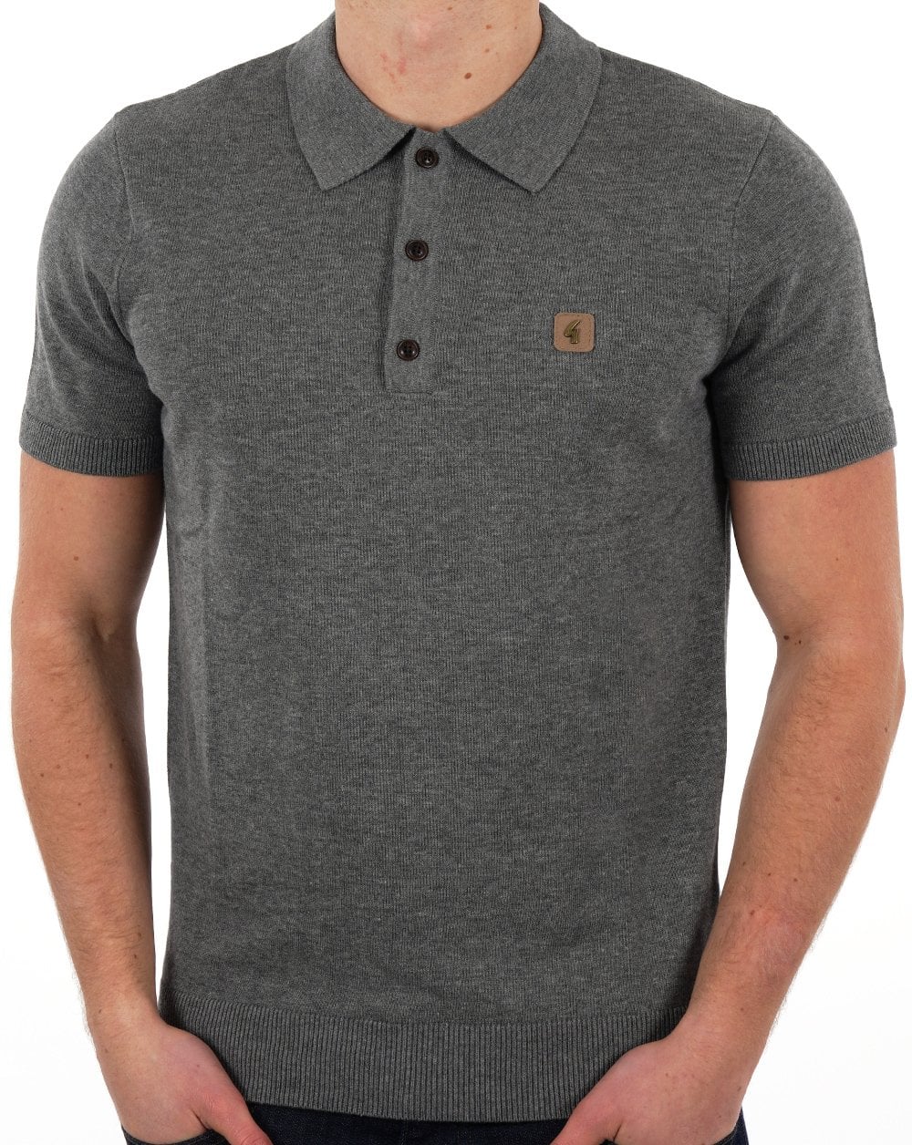 Gabicci Vintage Jackson Strickpolo Grau