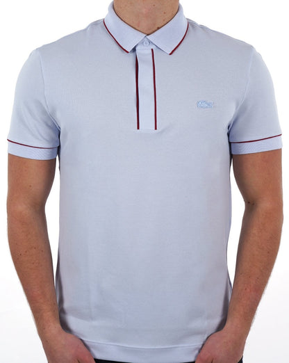 Lacoste Poloshirt mit Streifen in Hellblau
