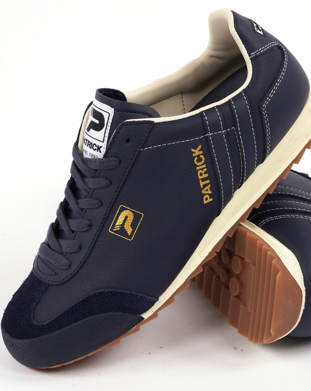 Patrick Sneakers Vintage Navy - Off White