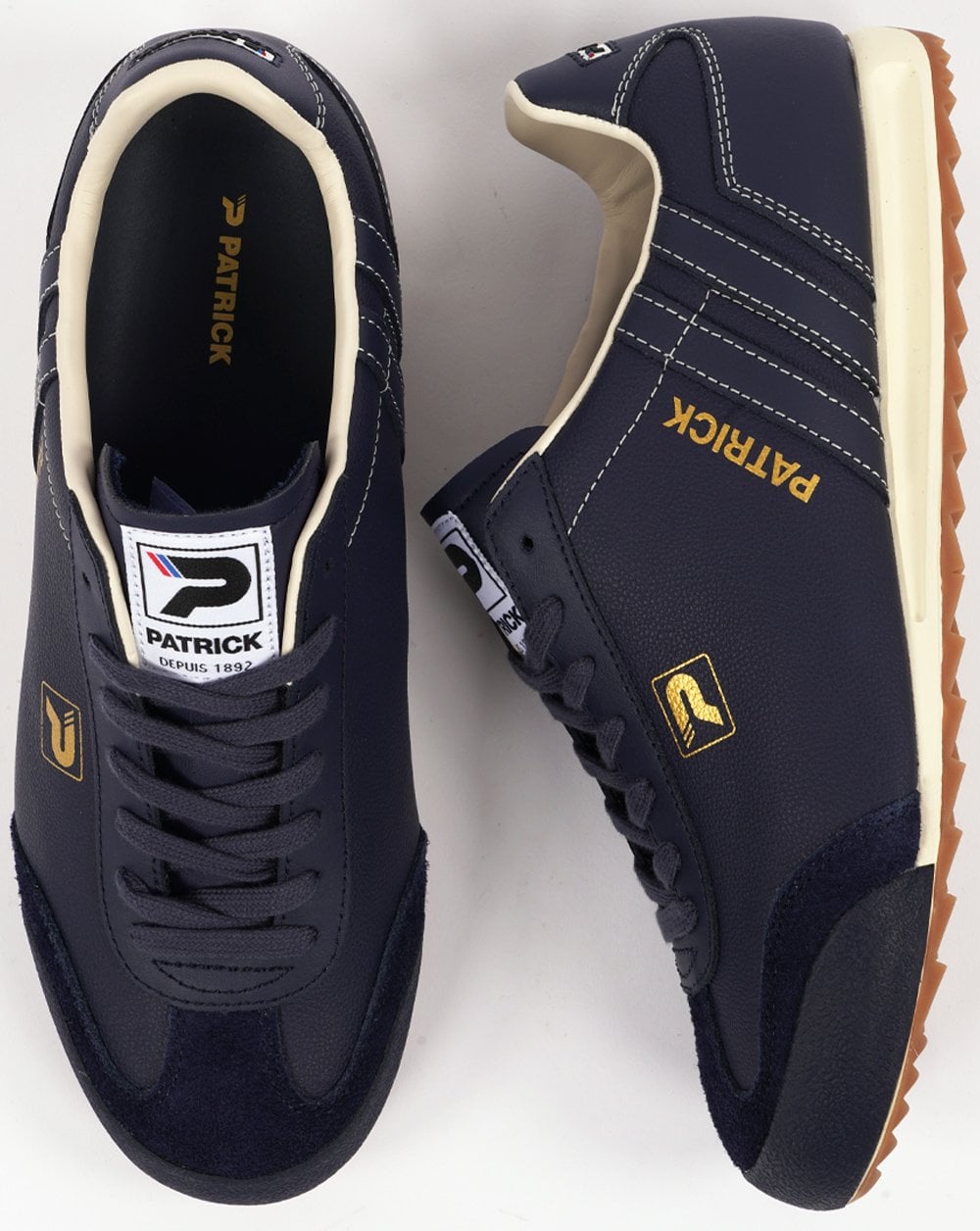 Patrick Sneakers Vintage Navy - Off White