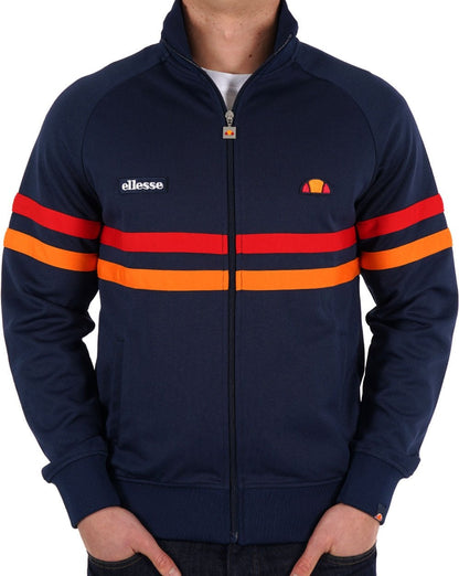 Ellesse Rimini Trainingsjacke Marineblau Rot Orange