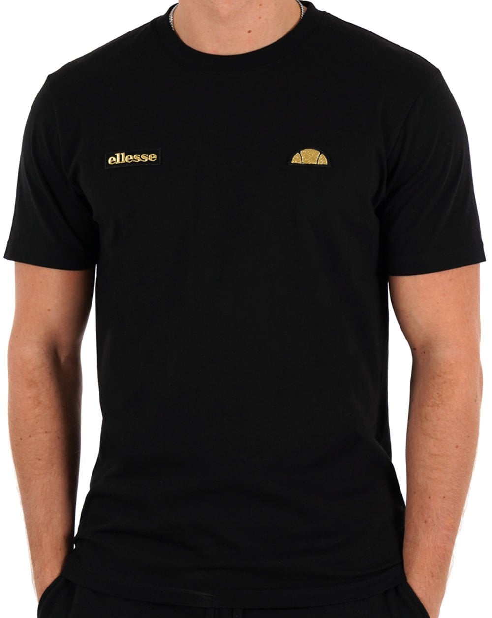 Ellesse Floran T-Shirt Schwarz Gold
