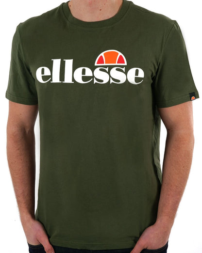 Ellesse – T-Shirt mit Logo in Khaki