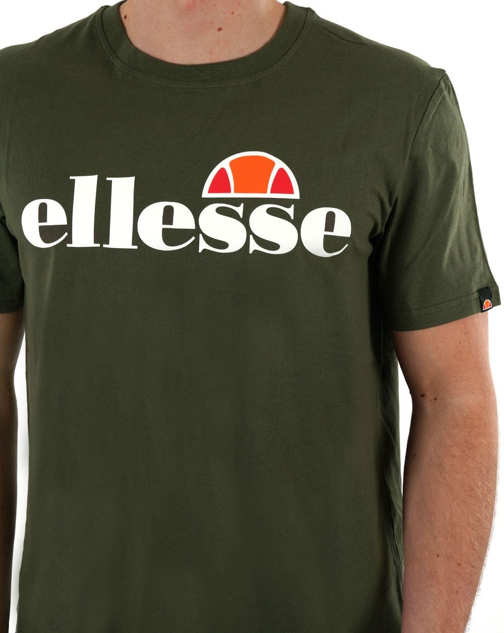 Ellesse – T-Shirt mit Logo in Khaki