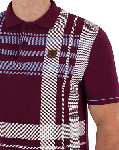 Trojan Check Panel Poloshirt Port