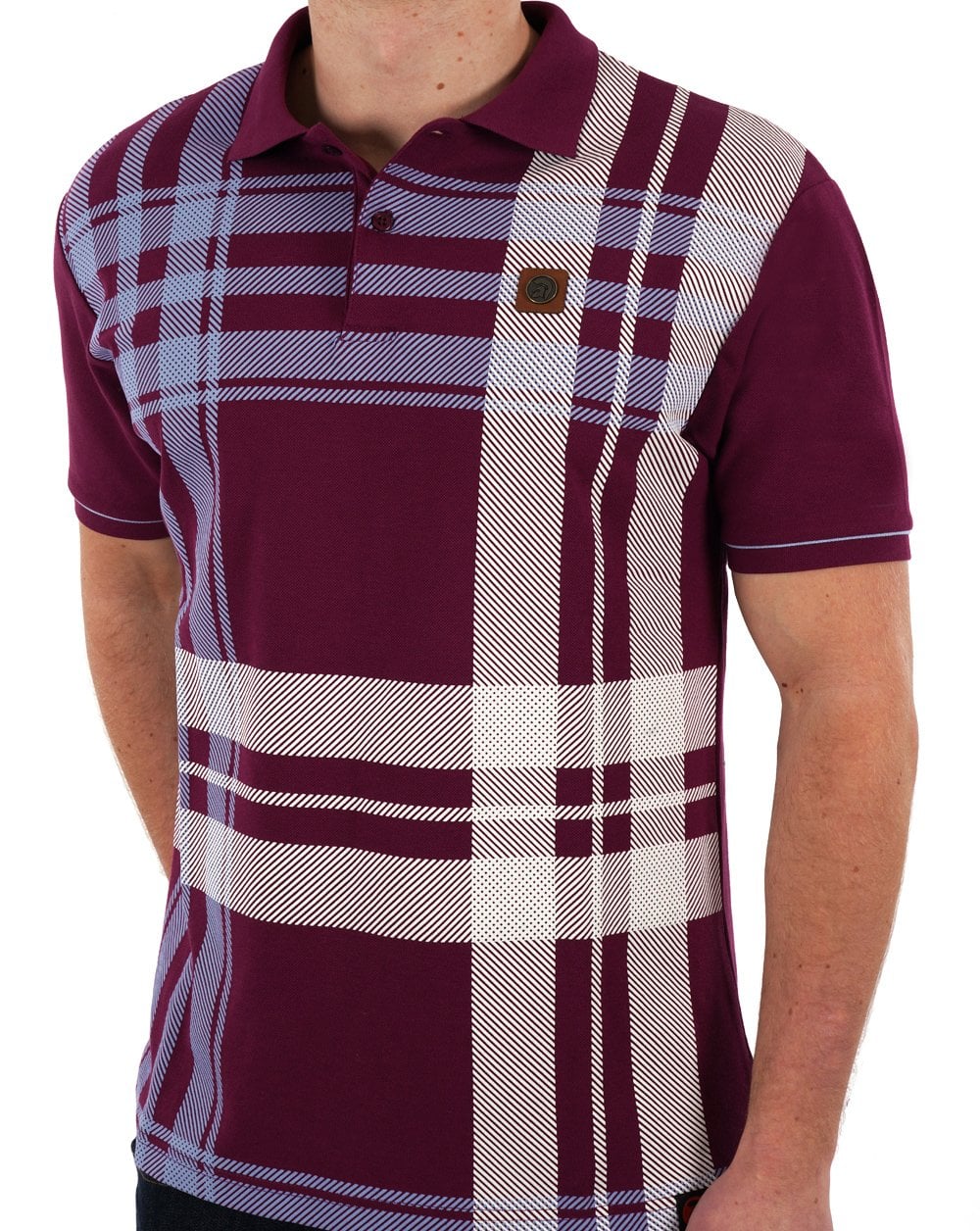 Trojan Check Panel Poloshirt Port