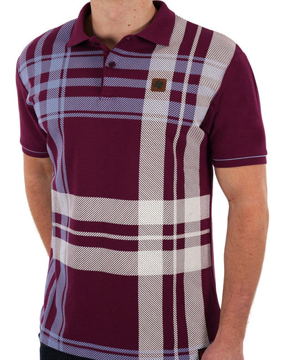 Trojan Check Panel Poloshirt Port