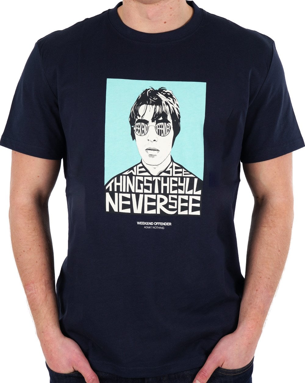 Weekend Offender Forever T-Shirt Marineblau