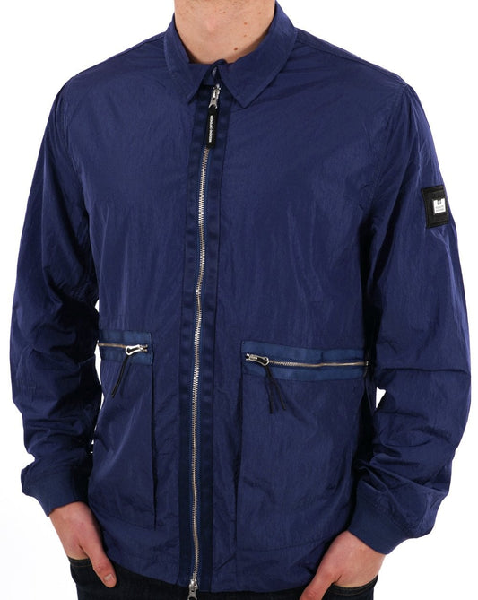 Weekend Offender Zingaro Überhemd Helles Marineblau