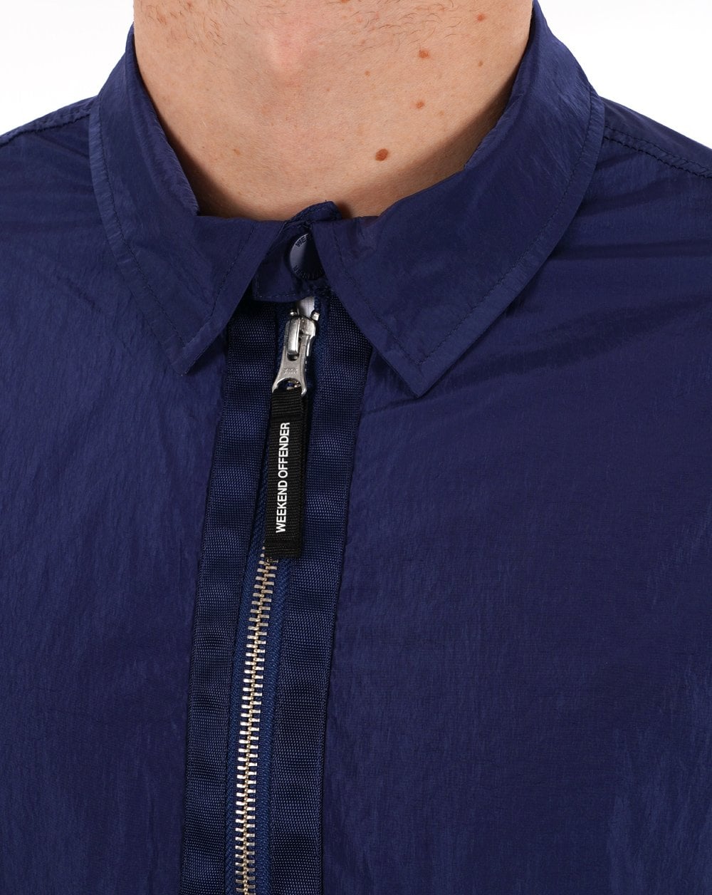 Weekend Offender Zingaro Überhemd Helles Marineblau