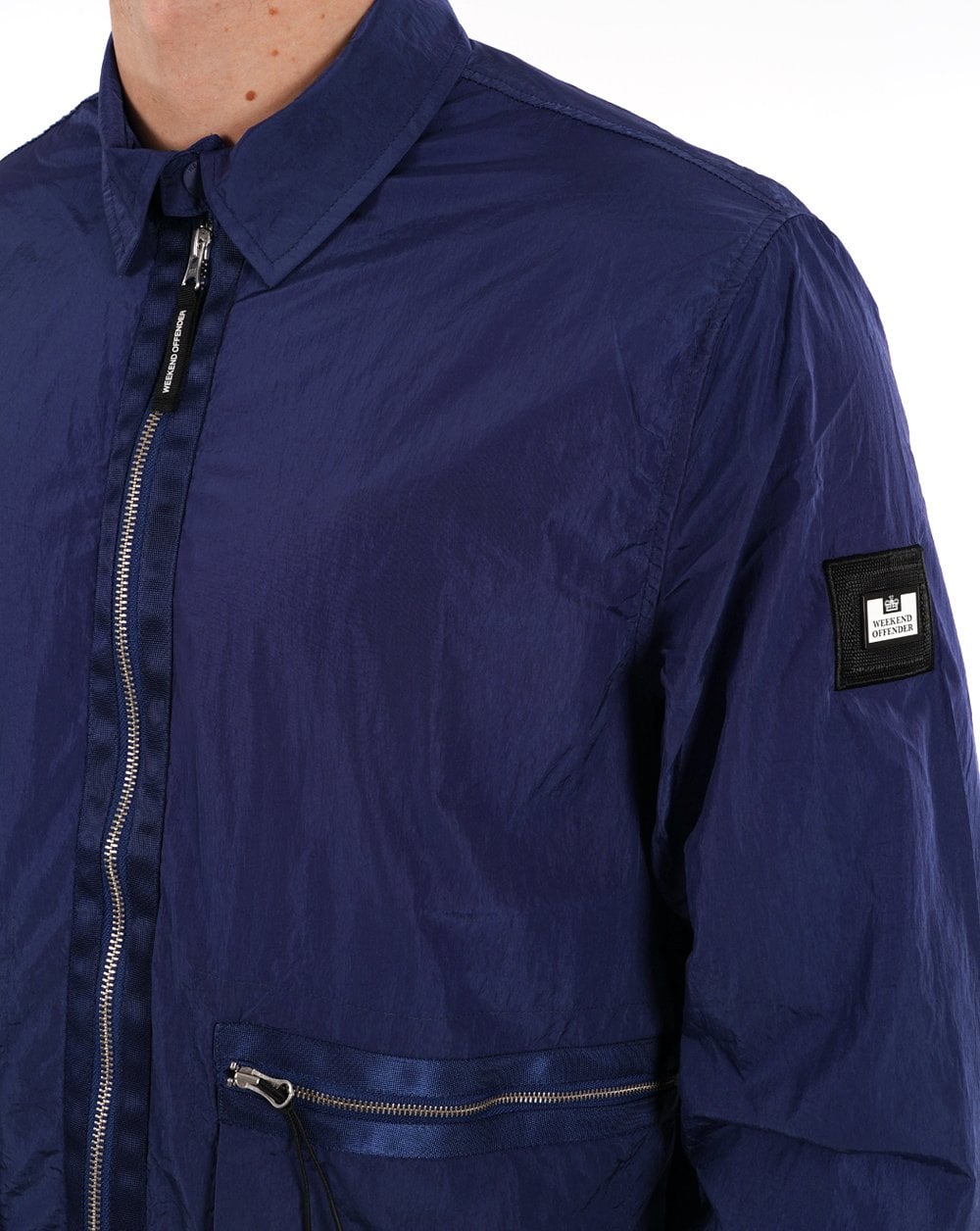 Weekend Offender Zingaro Überhemd Helles Marineblau