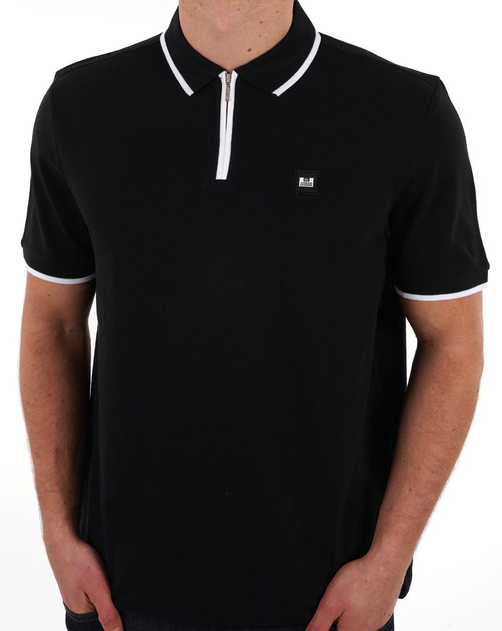 Weekend Offender Shore Polo Schwarz/Weiß