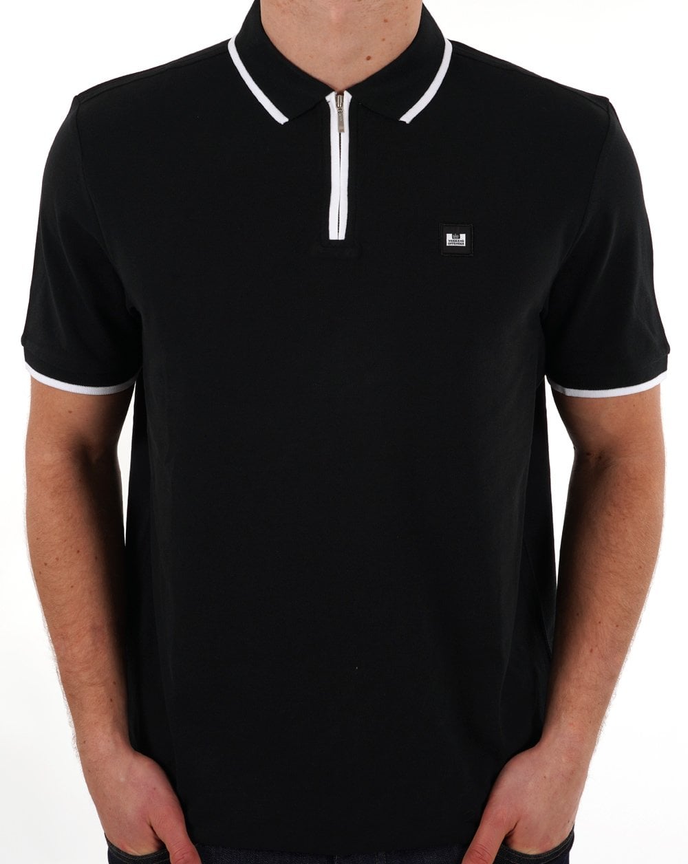 Weekend Offender Shore Polo Schwarz/Weiß