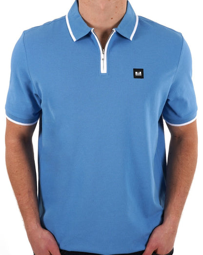 Weekend Offender Poloshirt mit Reißverschluss Coastal