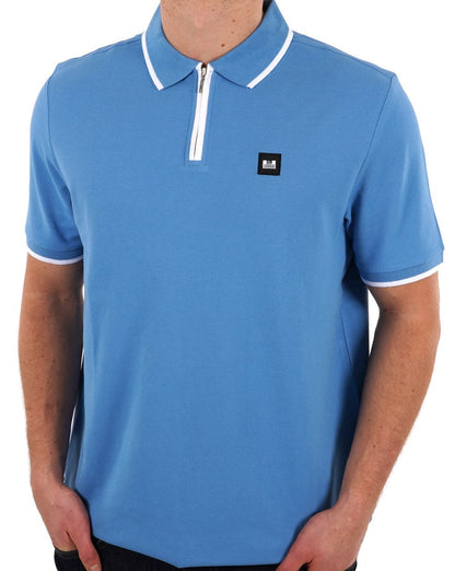 Weekend Offender Poloshirt mit Reißverschluss Coastal