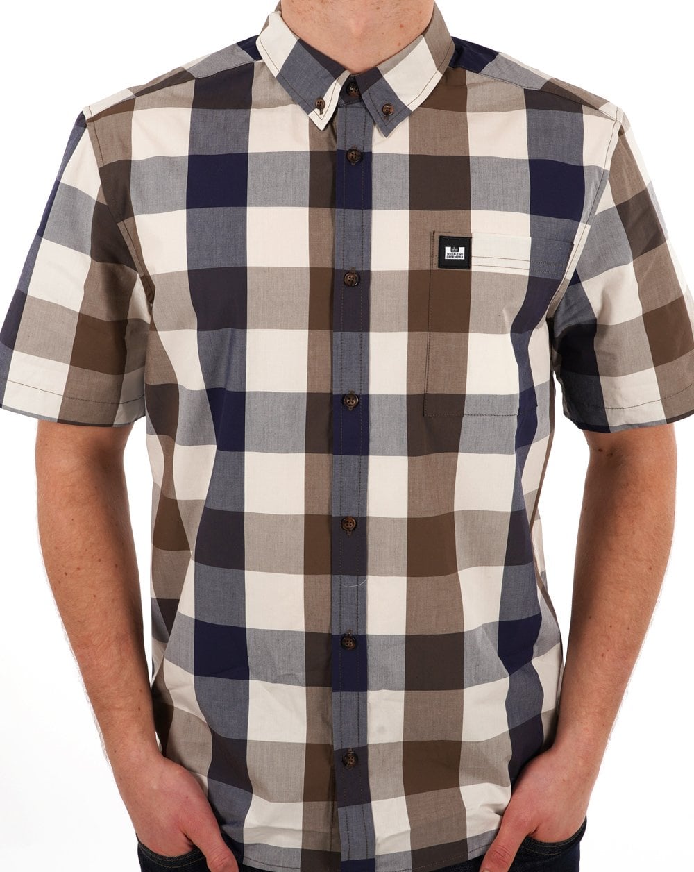 Weekend Offender Joyce Kurzarmhemd, großes Hauskaro