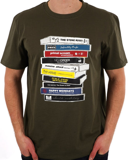 Weekend Offender Cassettes T-Shirt Khaki Grün