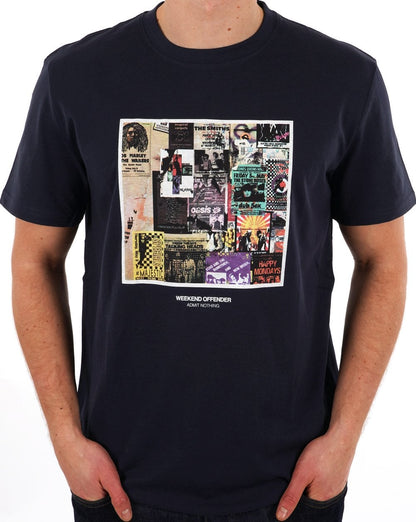 Weekend Offender Posters T-Shirt Marineblau