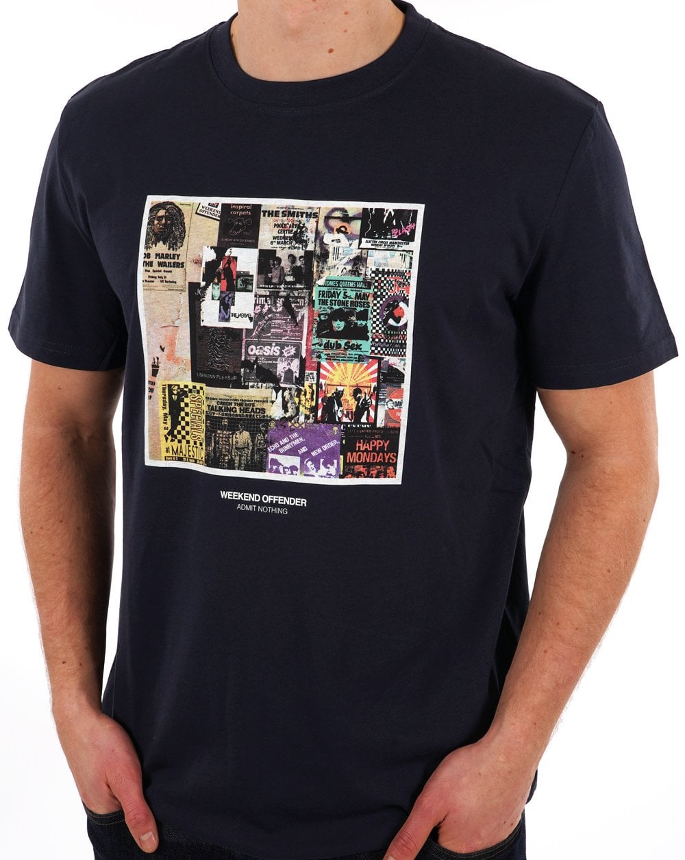 Weekend Offender Posters T-Shirt Marineblau