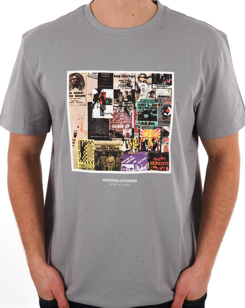 Weekend Offender Posters T-shirt Smokey Grey