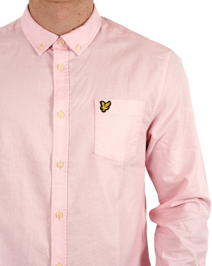 Lyle &amp; Scott Leichtes Oxford-Hemd Hellrosa