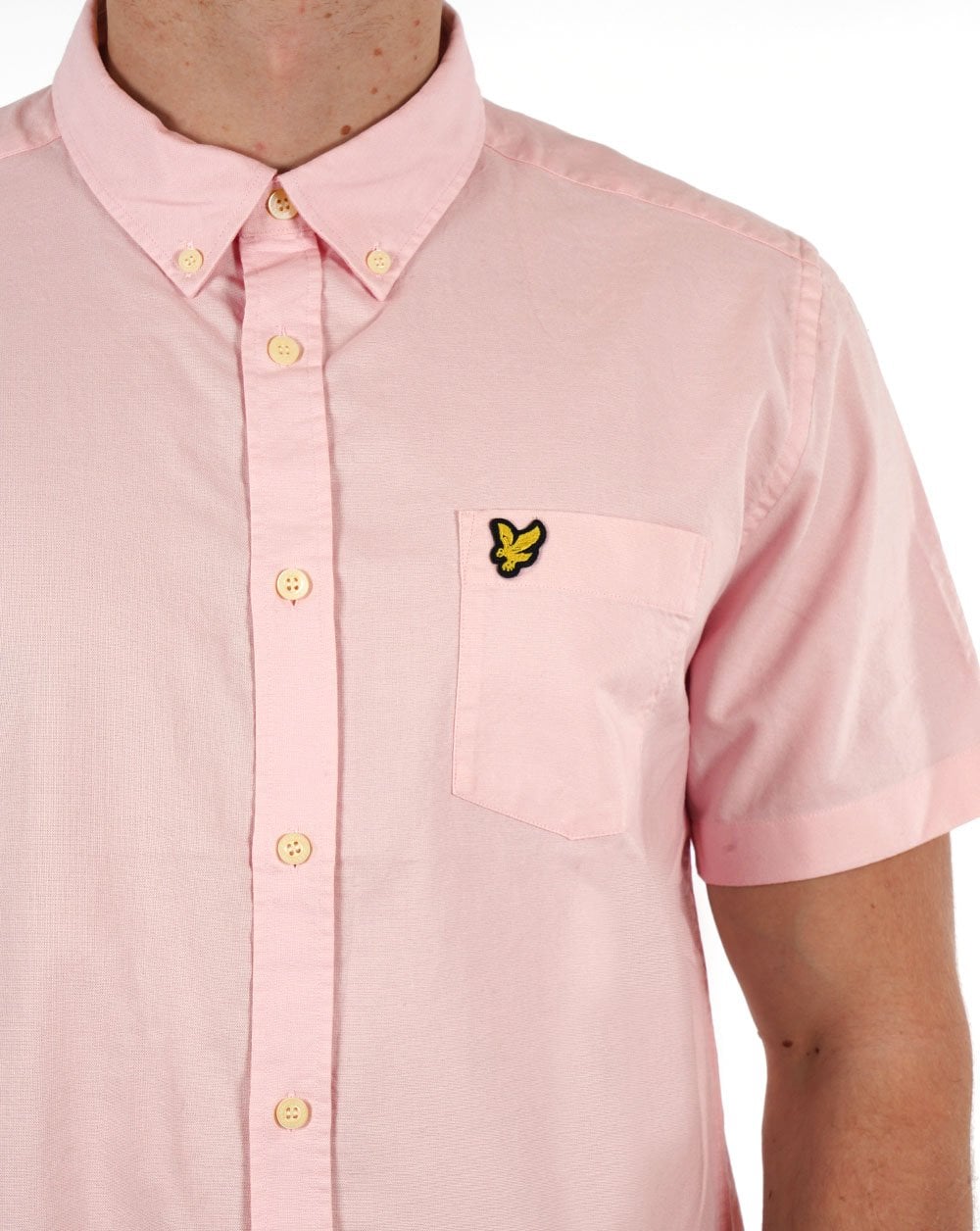 Lyle &amp; Scott Kurzarm-Oxford-Hemd Hellrosa