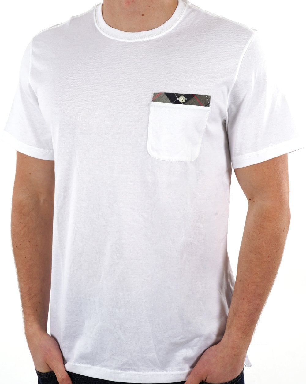 Barbour Durness Pocket T-Shirt Weiß