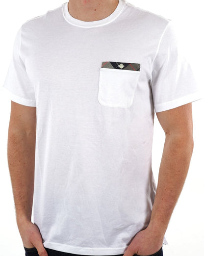 Barbour Durness Pocket T-Shirt Weiß