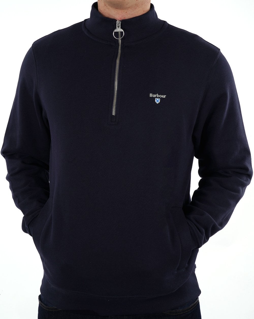 Barbour Rothley Pullover mit halbem Reißverschluss, Marineblau