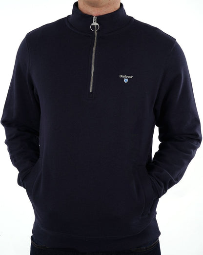 Barbour Rothley Pullover mit halbem Reißverschluss, Marineblau