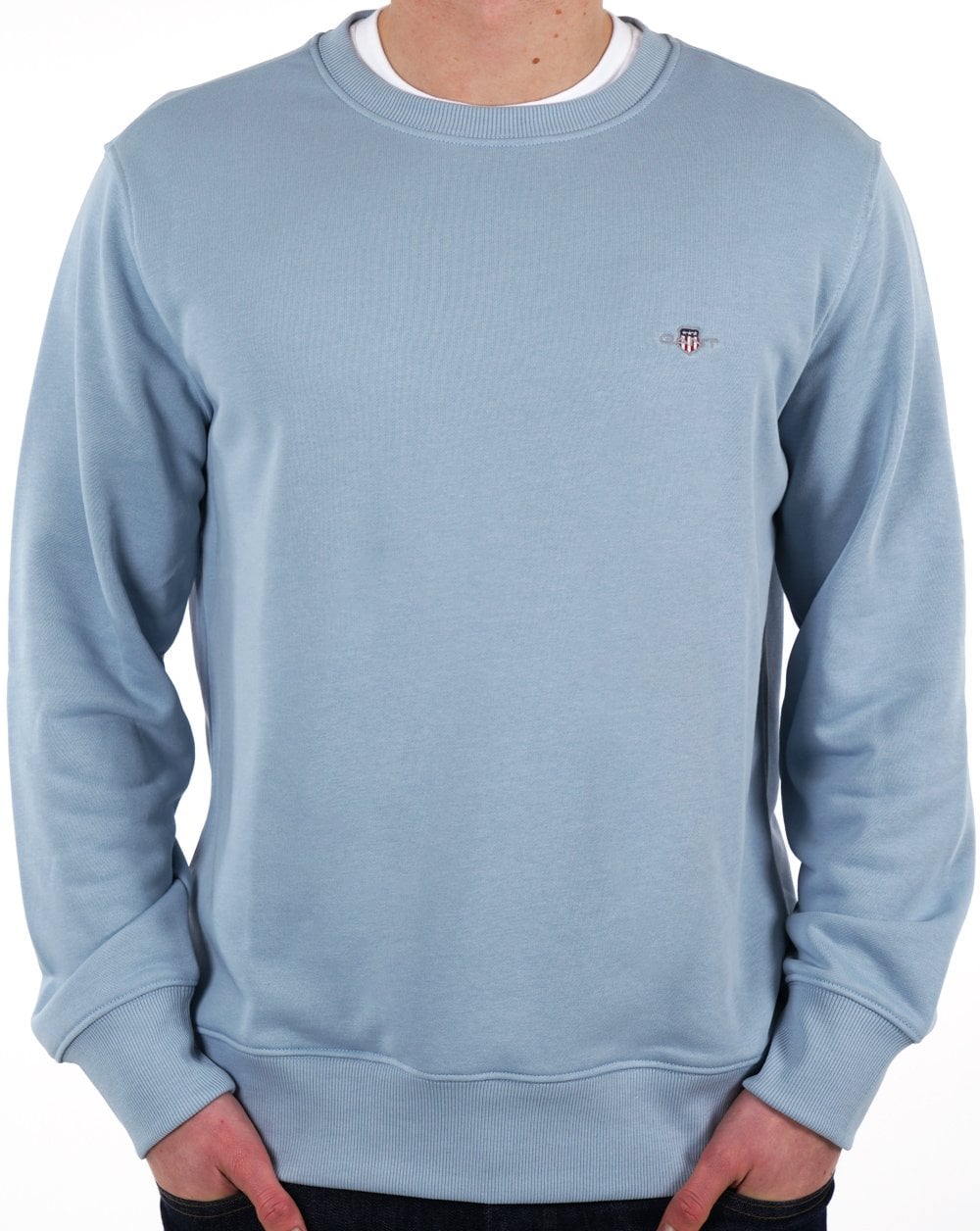 Gant Shield Crew Sweat Taubenblau