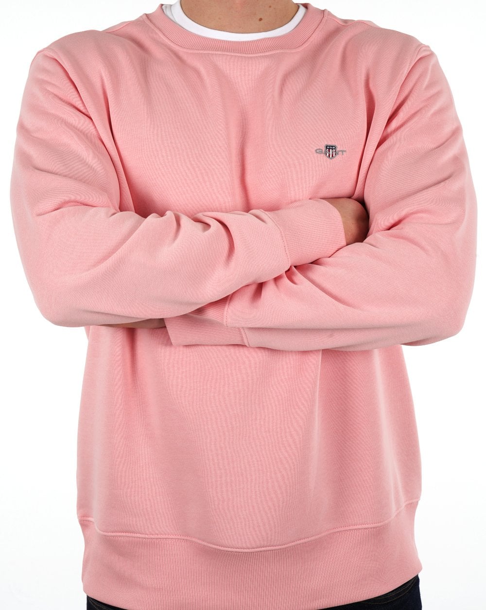 Gant Shield Crew Sweatshirt, Zartrosa
