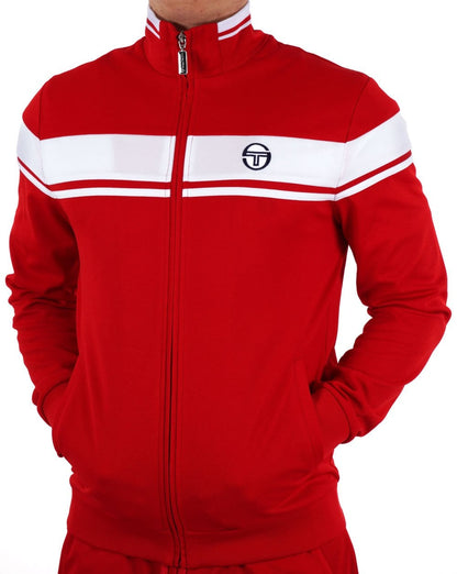 Sergio Tacchini Masters Trainingsjacke Rot Weiß