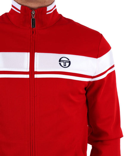 Sergio Tacchini Masters Trainingsjacke Rot Weiß