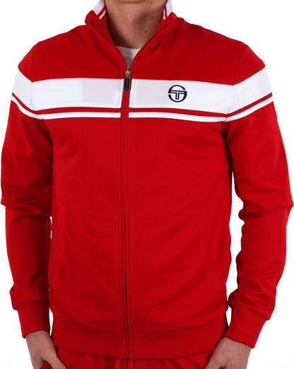 Sergio Tacchini Masters Trainingsjacke Rot Weiß