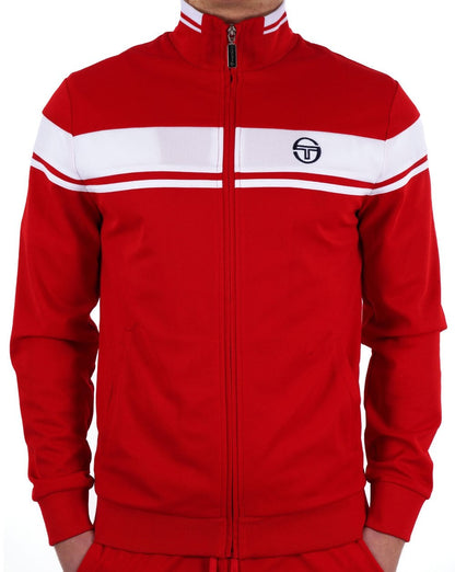 Sergio Tacchini Masters Trainingsjacke Rot Weiß
