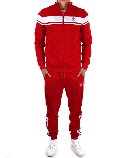 Sergio Tacchini Masters Trainingsjacke Rot Weiß