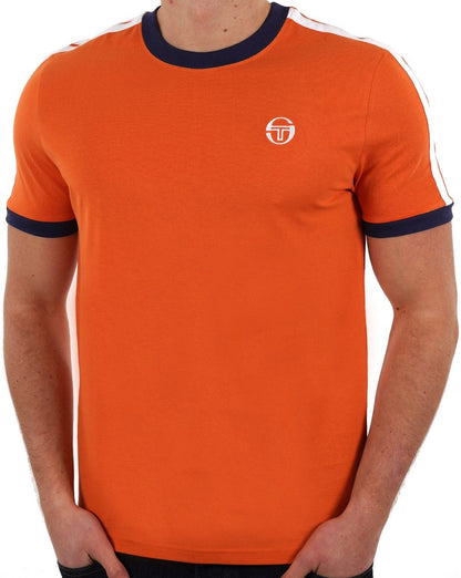 Sergio Tacchini Retro T-Shirt Orange/Marine