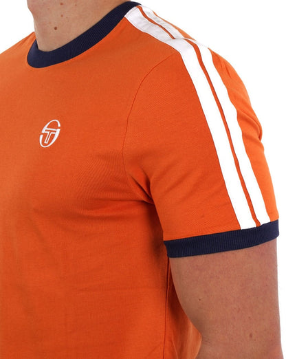 Sergio Tacchini Retro T-Shirt Orange/Marine