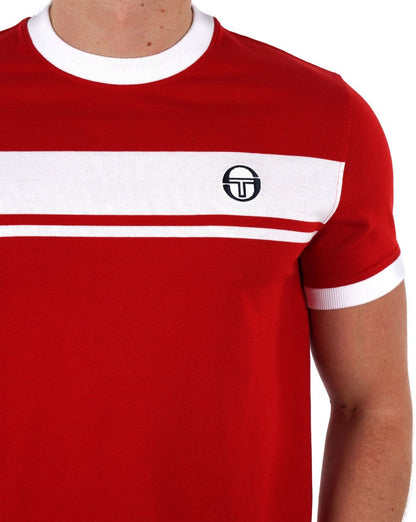 Sergio Tacchini Masters T-Shirt Rot / Weiß