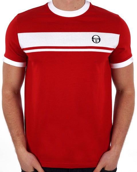 Sergio Tacchini Masters T Shirt Red / White