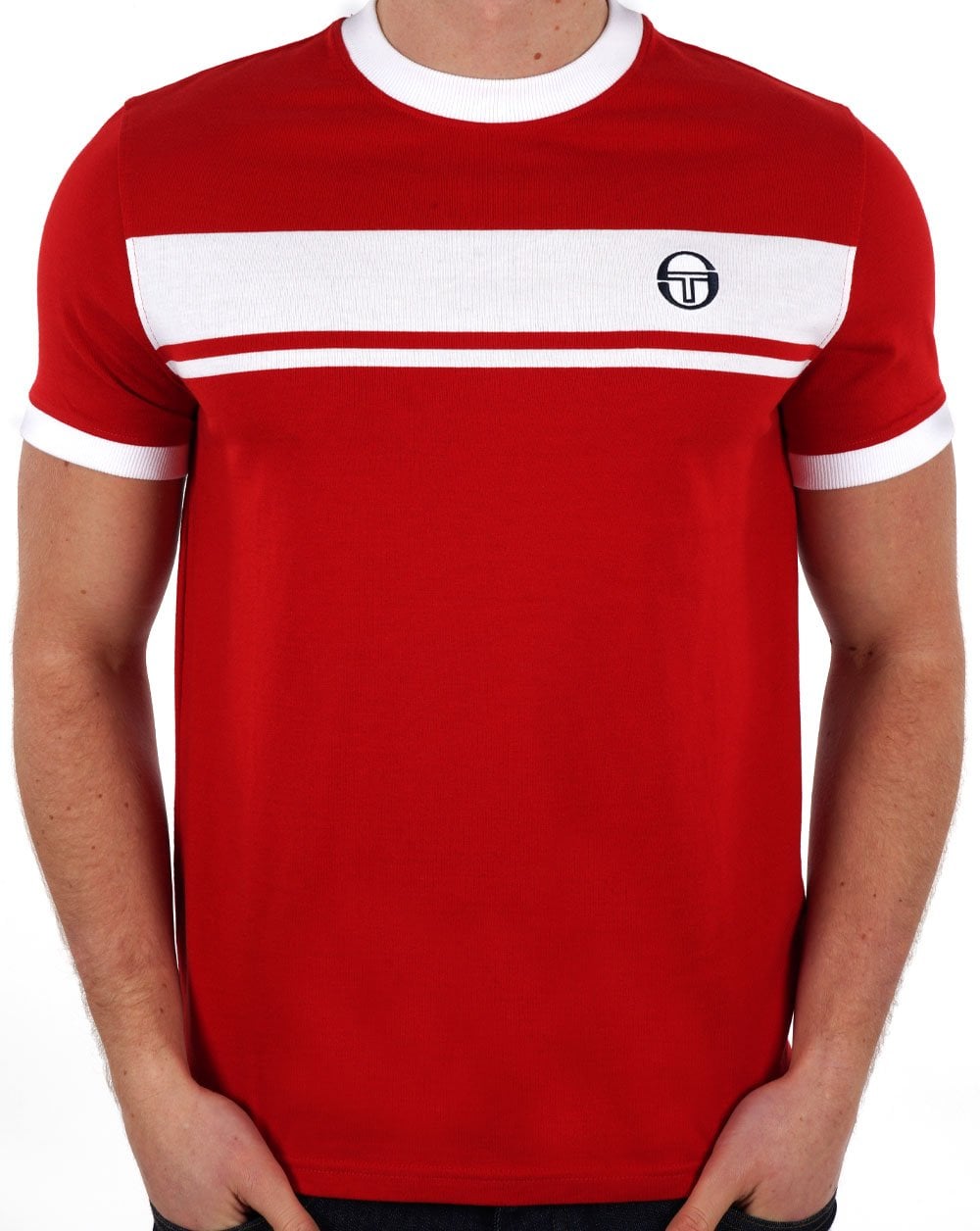 Sergio Tacchini Masters T-Shirt Rot / Weiß
