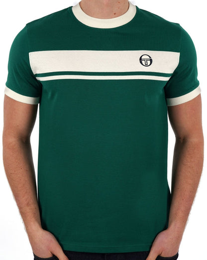 Sergio Tacchini Masters T-Shirt Grün / Cremeweiß